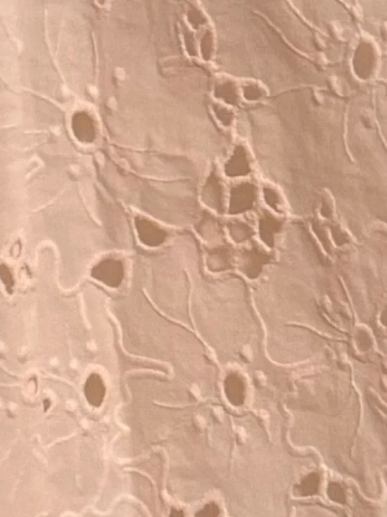 Everlane eyelet midi dress in soft bone color - Picture 6 of 6